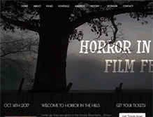 Tablet Screenshot of horrorinthehills.com